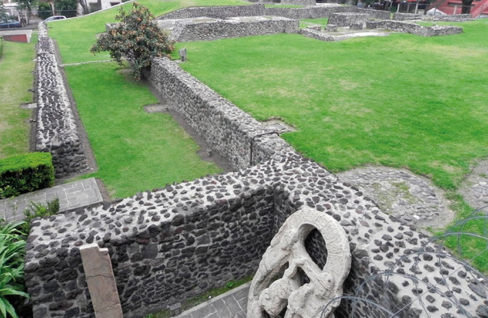 Ruinas de la pirmide de Mixcac